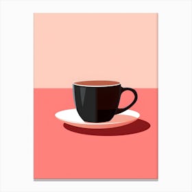 Minimalistic Cup Of Coffee 5 Canvas Print
