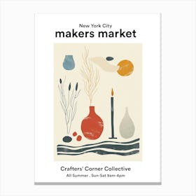 New York City Crafters Corner Collective 2 Canvas Print