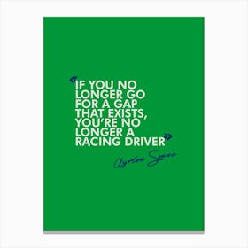 F1 Formula 1 Quote Senna Formula One F1 Poster F1 Wall Art Formula 1 Wall Art F1 Gifts Formula 1 Canvas Print