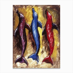 Dolphins 1 Canvas Print