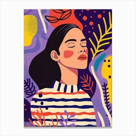 Illustration Of A Woman 7 Canvas Print