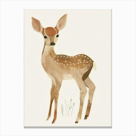 Charming Nursery Kids Animals Deer Fawn 4 Canvas Print
