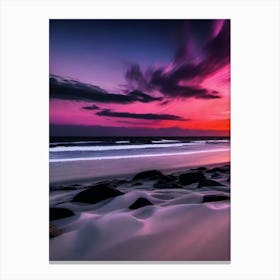 Sunset On The Beach 892 Canvas Print