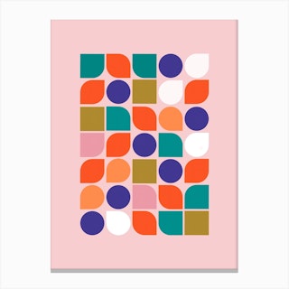 Colorful Geometry Canvas Print
