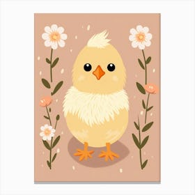 Baby Animal Illustration  Chick 4 Canvas Print