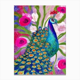 Peacock 1 Canvas Print