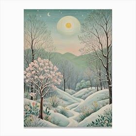 Winter Moonlight Canvas Print