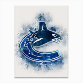 Vancouver Canucks Watercolor Canvas Print