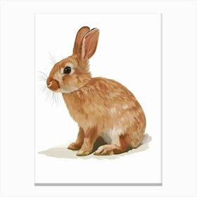 New Zealand Rabbit Nursery Illustration 2 Canvas Print