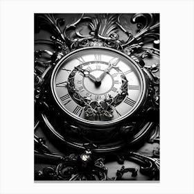 Clock On A Wall Canvas Print