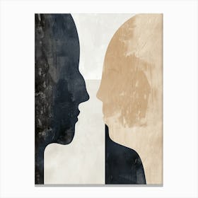 Hushed Horizons Minimalist Style Canvas Print