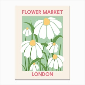 Flower Market London Canvas Print