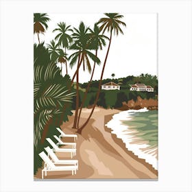 St Lucia Beach Canvas Print