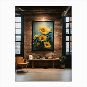 Sunflowers art Canvas Print