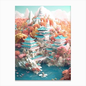 Asian Village 1 Canvas Print