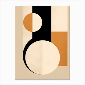Abstract Bauhaus Odyssey: Shapes Unveiled Canvas Print