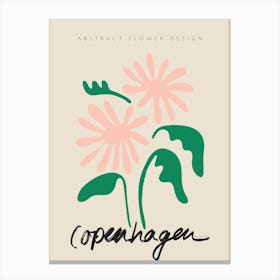 Copenhagen Matisse Flower Canvas Print