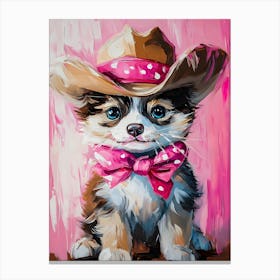 Cowboy Kitten Canvas Print