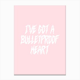 Bulletproof Heart Canvas Print