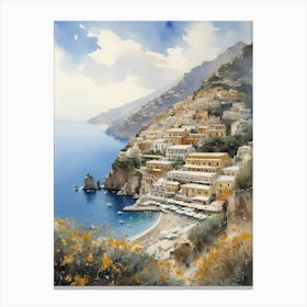Summer In Positano Painting (21) 1 Canvas Print