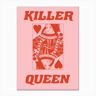 Killer Queen Red Canvas Print