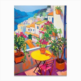 Positano Italy 2 Fauvist Painting Canvas Print