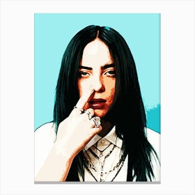 Billie Elish 4 Canvas Print