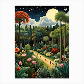 Night In The Jungle Canvas Print