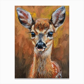 Fawn Painting 5 Canvas Print