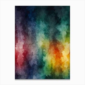 Rainbow Watercolor Background Canvas Print