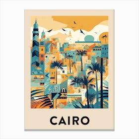 Cairo 4 Vintage Travel Poster Canvas Print