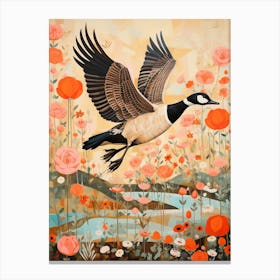 Canada Goose 1 Detailed Bird Painting Canvas Print