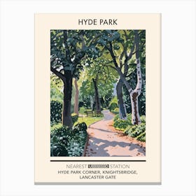 Hyde Park London Parks Garden 1 Canvas Print