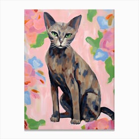 A Sphynx Cat Painting, Impressionist Painting 3 Canvas Print
