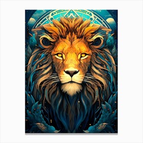 Lion Art Canvas Print