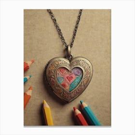 Heart Locket 4 Canvas Print