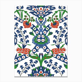 Turkish Tile- Iznik — Turkish pattern Canvas Print