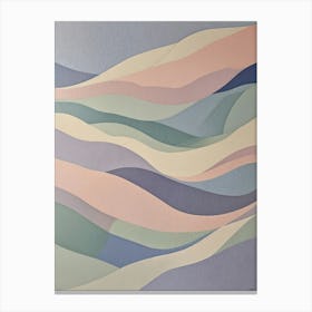 Pastel Waves no2 Canvas Print