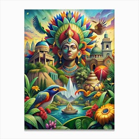 Indian Goddess Canvas Print