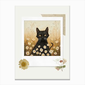 Scrapbook Cat Fairycore Painting 4 Canvas Print