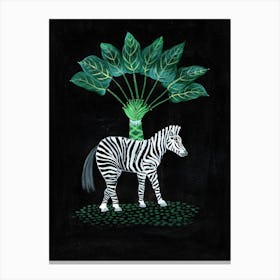 Topial Zebra Canvas Print