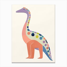 Nursery Dinosaur Art Diplodocus 1 Canvas Print