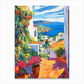 Capri Italy 3 Fauvist Painting Canvas Print