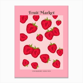 Strawberry Market Canvas Print