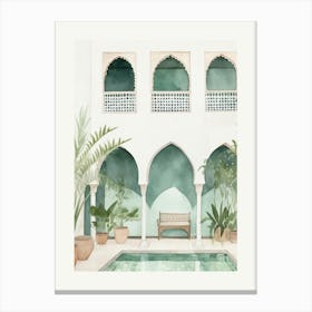 Marrakech Pool Canvas Print