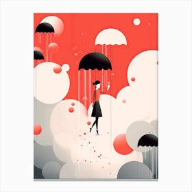 Umbrella Girl Canvas Print