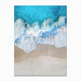 Aerial View Of The Beach 18 Canvas Print