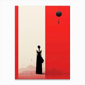 MInimal modern Geisha Canvas Print