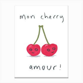 Mon Cherry Amour 1 Canvas Print