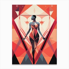Body Positivity Empowering Geometric 1 Canvas Print